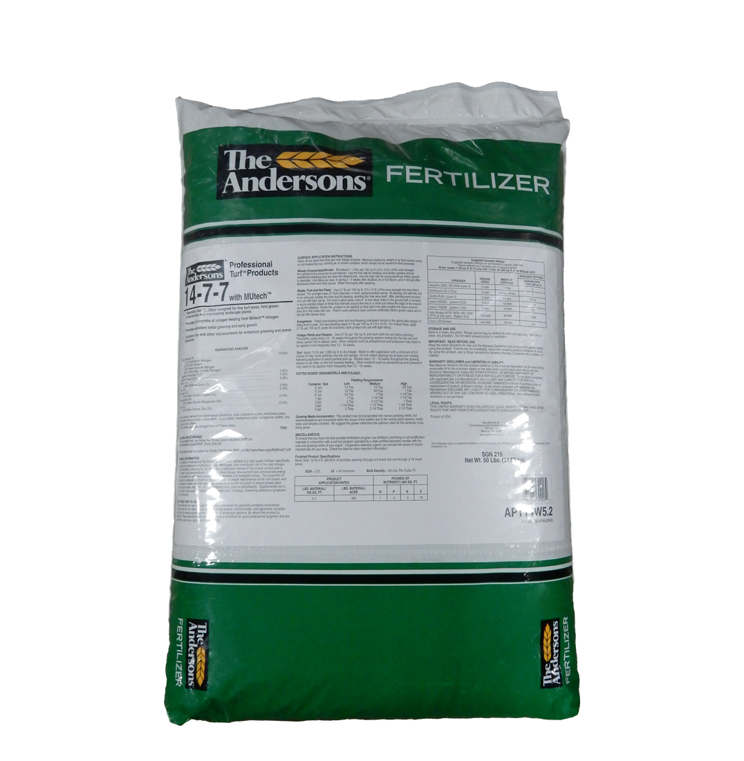 14-7-7 50% MuTech 2% FE 50 lb Bag - Fertilizers